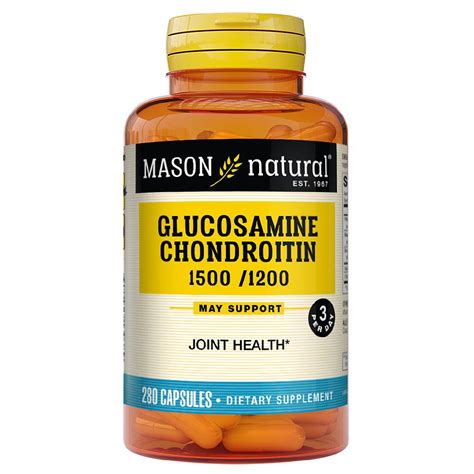 Mason Natural Glucosamine Chondroitin 1500/1200, Double Strength Capsules | Walgreens