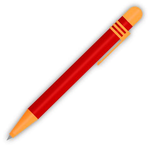 Red Ballpoint Pen Clip Art at Clker.com - vector clip art online, royalty free & public domain