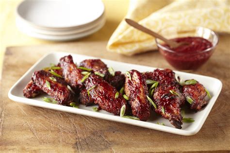 Sweet and Spicy Raspberry Chicken Wings