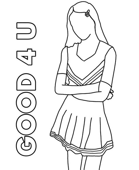 Olivia Rodrigo Coloring Pages Printable for Free Download