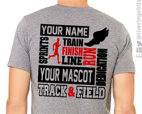 Add TRACK & FIELD QUOTE to Back of any shirt | Track and field, Track quotes, Shirts