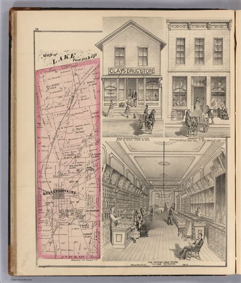 Lake Township, Logan County, Ohio. Properties of Edward S. Clay, E. Bennett & Co., and F.S. Case ...