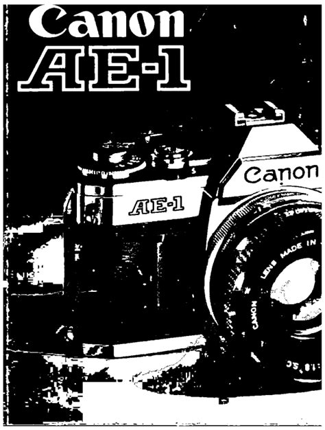 Canon AE-1 User Manual