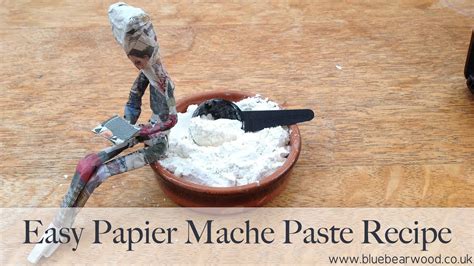 How To Make An Easy Paper Mache Glue Paste Recipe Using Flour And Water - YouTube