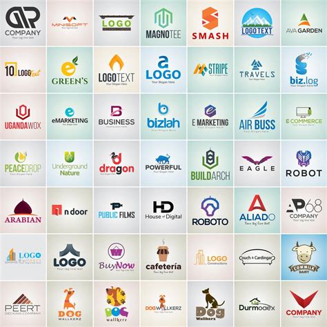 49 Corporate Logos Design Template Set 637366 Vector Art at Vecteezy