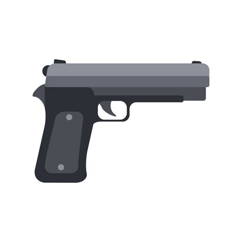 gun vector isolated on white background 7063089 Vector Art at Vecteezy