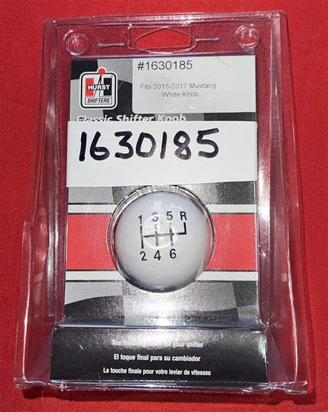 Hurst 1630185 Universal Classic White Gloss 6-Speed Shift Knob w 3 / 8-16 Thread | eBay