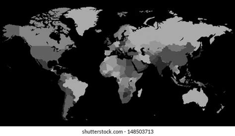 World Map Countries Raster Version Vector Stock Illustration 148503713 | Shutterstock