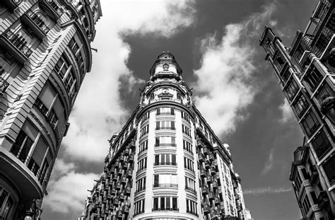 Free stock photo of black and white, black and-white, building