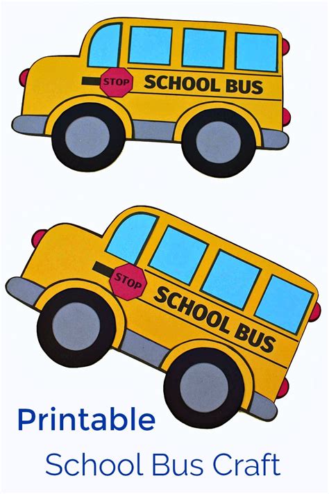 Free Printable School Bus Craft - Mama Likes This