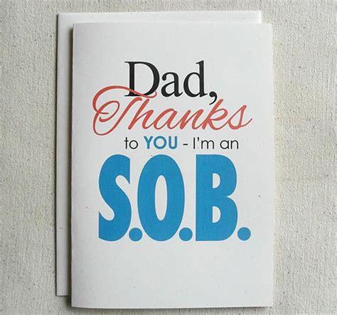 Father Birthday Card Funny Dad Thanks To You-I'm an