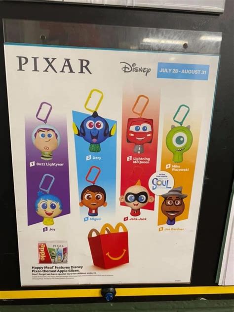 McDonald’s Happy Meals Featuring Pixar Characters! - The Main Street Mouse