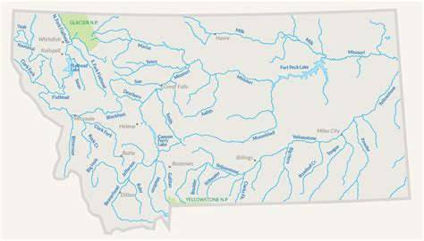 Lakes In Montana Map