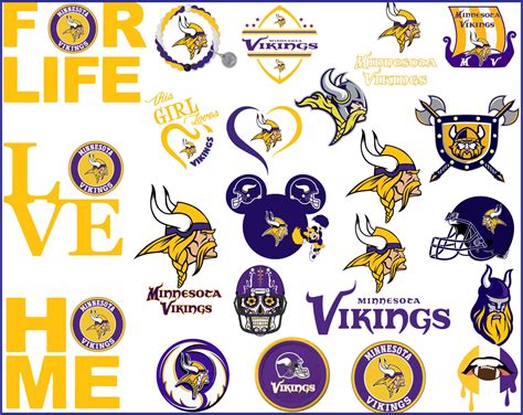 Minnesota Vikings Svg, NFL svg, Football Svg Files, T-shirt design, Cut files, Print Files ...