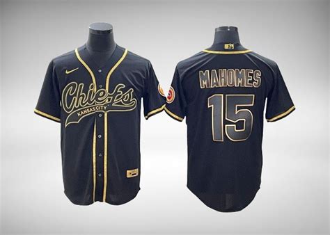 Chiefs Patrick Mahomes Golden Edition Baseball Styled Jersey – US Sports Nation