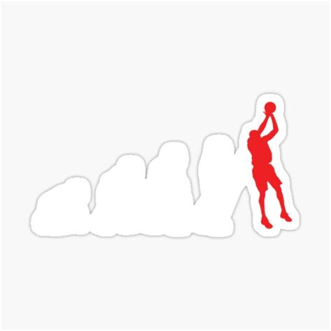 "basketball evolution White" Sticker for Sale by Frolleintinadas ...