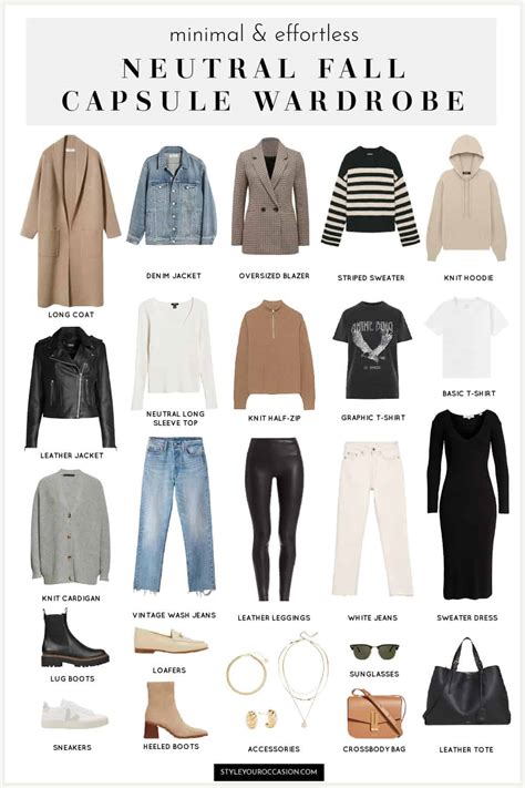 Effortless Capsule Wardrobe For Fall 2022: minimal, modern + chic!