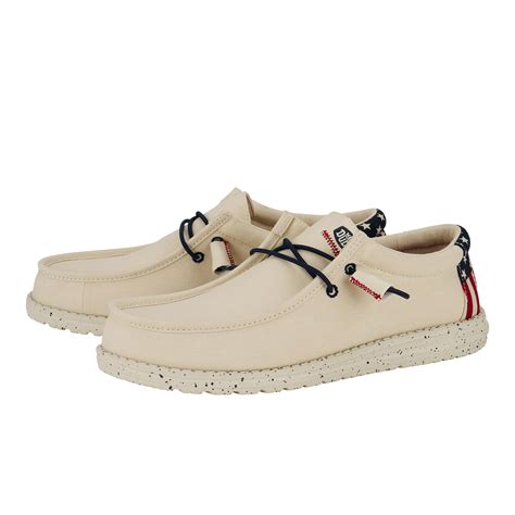 Hey Dude Wally Americana Slip-on Casual Shoes in Natural for Men | Lyst