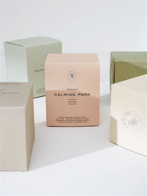 Calming Park – Scented candle collection - homework | Candle packaging ...