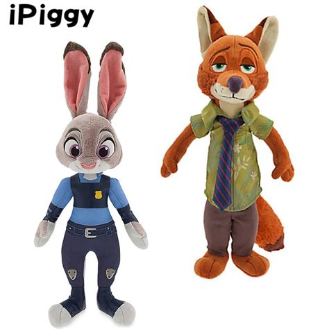 18CM Zootopia Fox Nick Wilde Bunny Judy Hopps Plush Doll Movie Zootopia ...