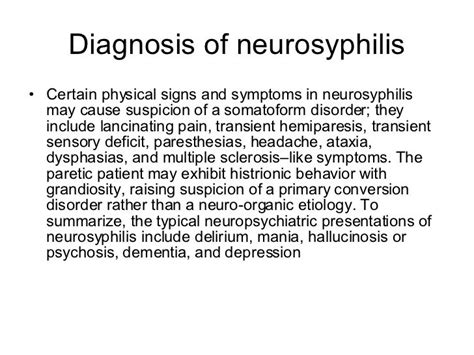 Syphilis and Neurosyphilis 101