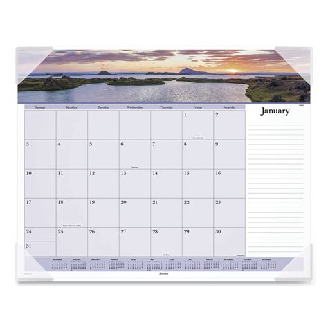 AT-A-GLANCE Images of the Sea Monthly Desk Pad Calendar, 22" x 17", 2021 - Walmart.com - Walmart.com