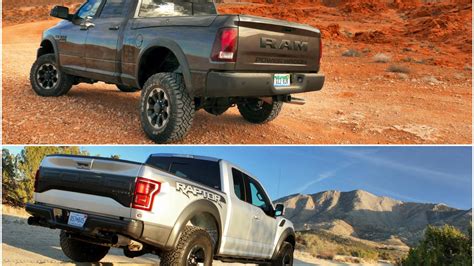 2017 Ford F-150 Raptor versus 2017 Ram Power Wagon by the numbers