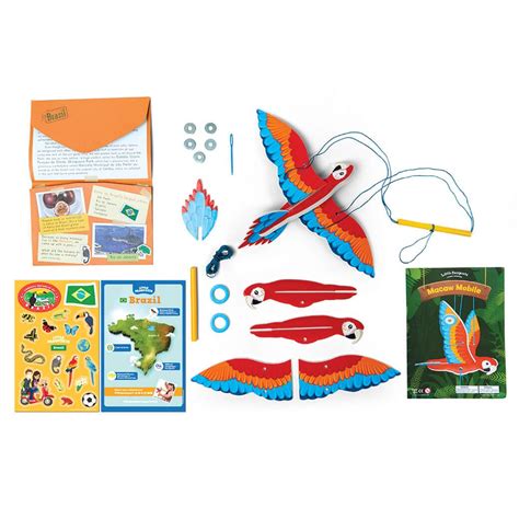 Flying Brazilian Macaw Toy | Little Passports