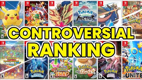 11 Best Pokemon Games On Nintendo Switch, Ranked (2023)