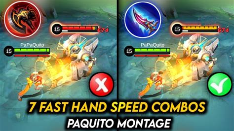 TOP 7 BEST PAQUITO COMBOS MONTAGE | FAST AND SMOOTH HAND SPEED COMBOS | PAQUITO MONTAGE | MLBB ...