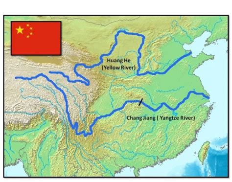 Yellow River (Huang He) and Yangtze River – MACEDONIAN HISTORIAN Yellow River, China Map, River ...