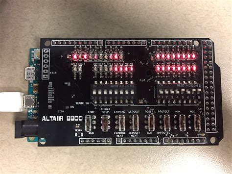 Gallery | Altair 8800 front panel Ardiuno shield | Hackaday.io