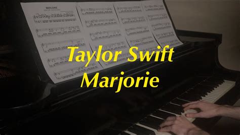 Taylor Swift - Marjorie | Piano Cover - YouTube