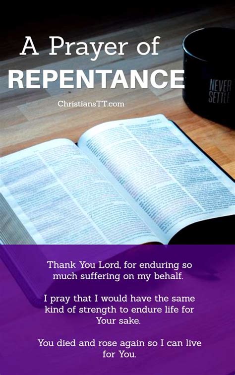 Prayers Of Repentance And Reconciliation - ChristiansTT