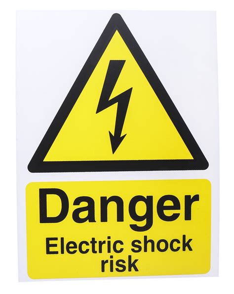 Electrical Hazard Warning Sign (English) - RS Components Indonesia