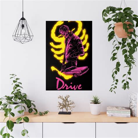 Drive Movie Poster, Ryan Gosling Poster, Wall Art, Art Print, Wall Decor, Vintage Movie Poster ...