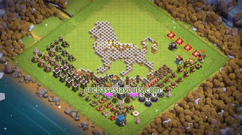 TH 12 Base COC Layout - XII69 with Link - COC Bases Layouts