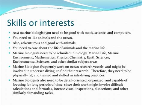 Marine biologist