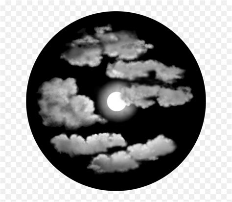 Night Sky Night Clipart Black And White, HD Png Download - vhv