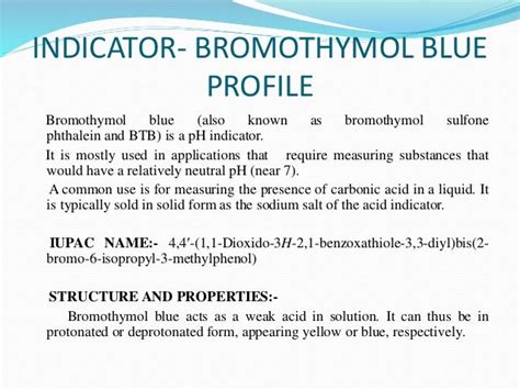 Isosbestic point of bromothymol blue