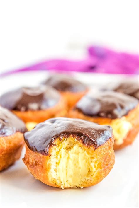 Boston Cream Donuts Recipe | Sugar and Soul Co