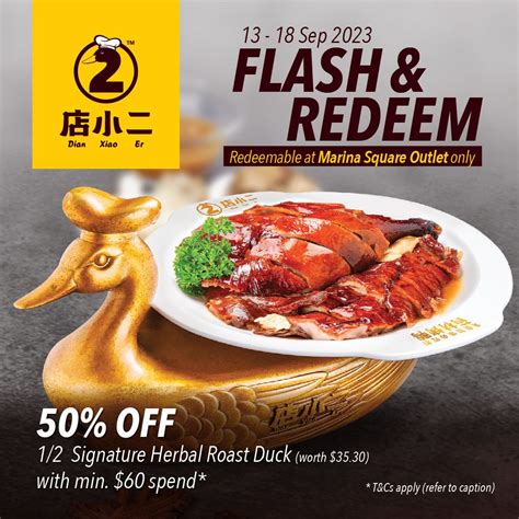 Dian Xiao Er Enjoy 50% Off on Signature Herbal Roast Duck | Singapore Sep 2023 | divedeals.sg