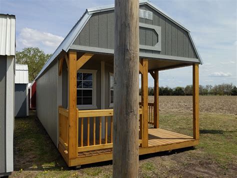 12'x32' Deluxe Lofted Barn Cabin by Derksen Portable Buildings | ProjectivePortableBuildings.com