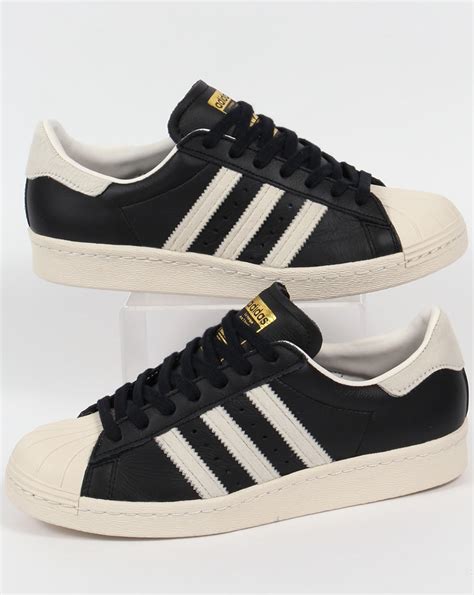 Adidas Superstar 80s Trainers Black/White/Gold,originals,shell toe,shoe