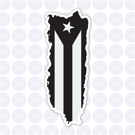 Puerto Rico 9 stickers set Puerto Rican flag decals bumper car auto ...