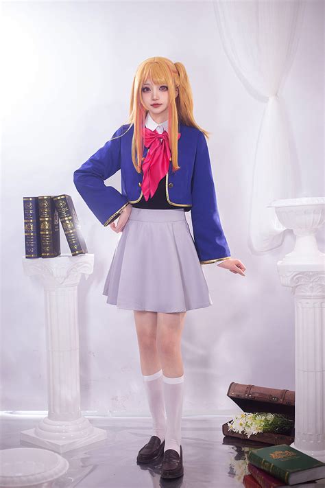 HOLOUN OSHI NO KO Anime Cosplay Costume Rubii Ruby Hoshino School Unif – HOLOUNcosplay