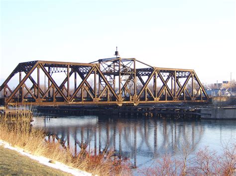 The Welland Canal Bridge 15 - a two-track Baltimore truss swing bridge [3648 2736] | Bridge ...