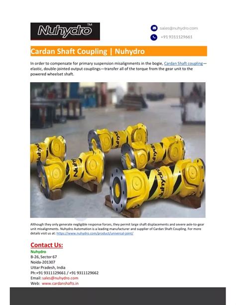 PPT - Cardan Shaft Coupling PowerPoint Presentation, free download - ID:12695903