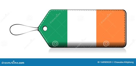 Irish Emoji Flag, Label Flag of Product Made in Ireland Stock Vector ...