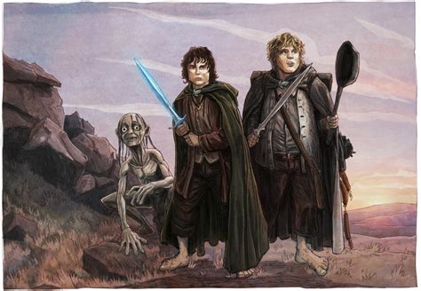 Frodo, Sam, Gollum by BrentWoodside on DeviantArt